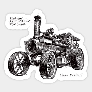 Grunge steam tractor Sticker